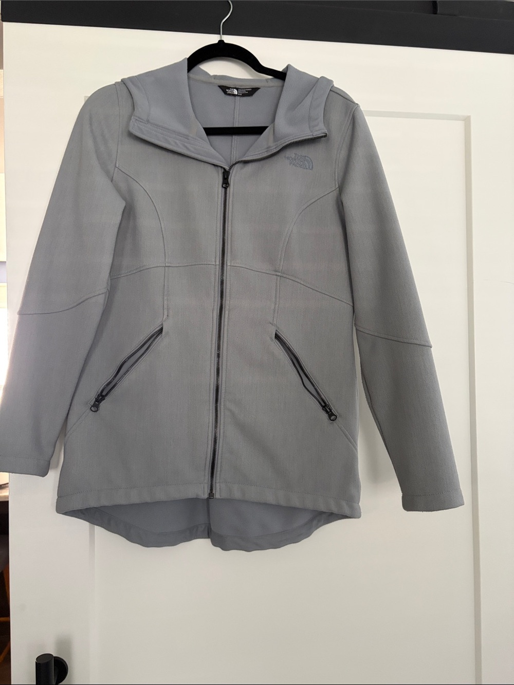 The North Face Women's Gray Hooded Jacket. Size M
